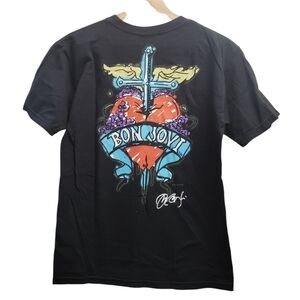 Hard Rock Cafe Bon Jovi T Shirt New York Sig Series Music Size S